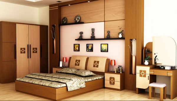 Nội thất đồ gỗ đẹp cho phòng ngủ sang trọng